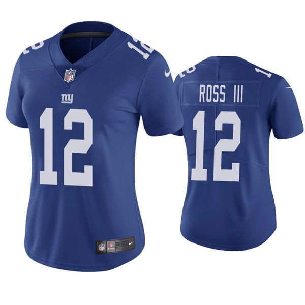 Womens New York Giants #12 John Ross III Nike Royal Limited Jersey