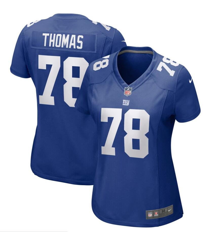 Womens New York Giants #78 Andrew Thomas Nike Royal Limited Player Jersey