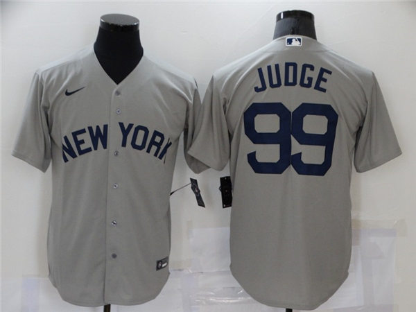 Womens New York Yankees #99 Aaron Judge Nike Gray With Name 2021 Field of Dreams Jerseys