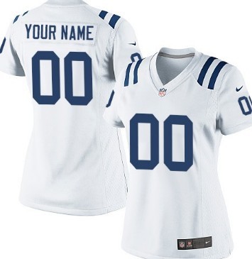 Womens Nike Indianapolis Colts Customized White Game Jersey