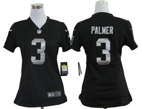 womens oakland raiders 3 palmer black nfl jerseys