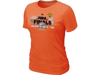 Womens Oklahoma City Thunder adidas 2012 Western Conference Champions Orange T-Shirt