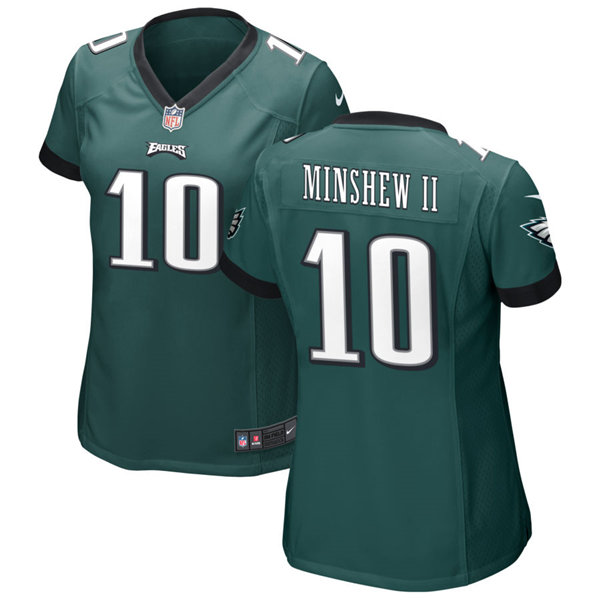 Womens Philadelphia Eagles #10 Gardner Minshew II Nike Midnight Green Limited Jersey