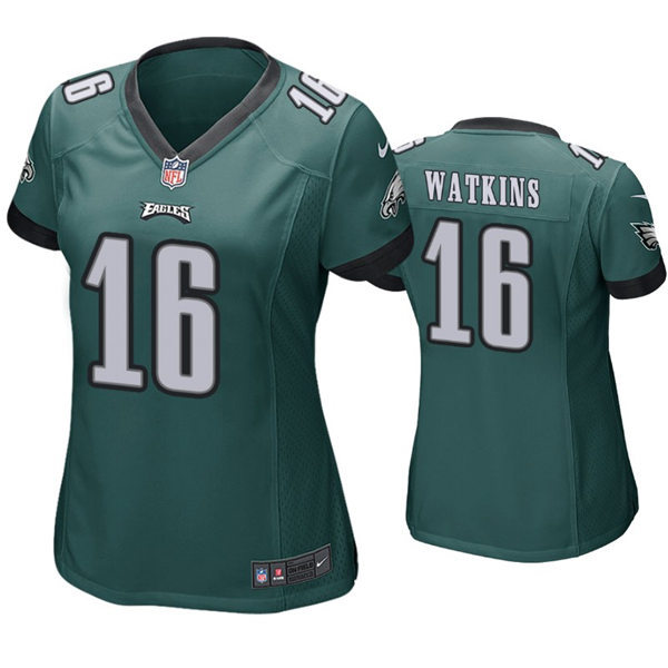 Womens Philadelphia Eagles #16 Quez Watkins Nike Midnight Green Limited Jersey