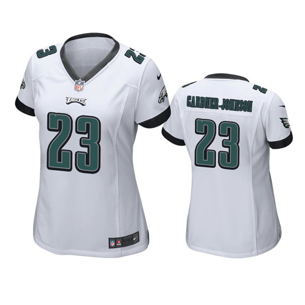 Womens Philadelphia Eagles #23 C.J. Gardner-Johnson White Limited Jersey