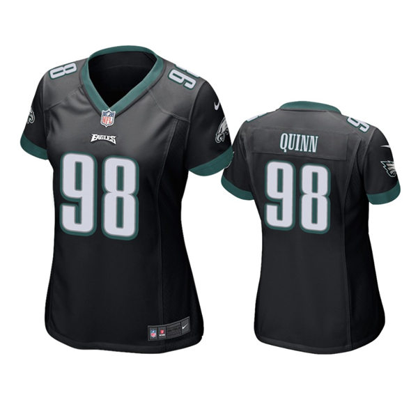 Womens Philadelphia Eagles #98 Robert Quinn Black Limited Jersey