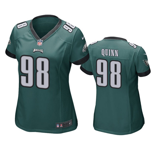 Womens Philadelphia Eagles #98 Robert Quinn Team Color Midnight Green Limited Jersey