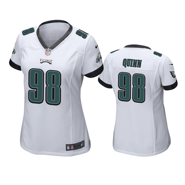 Womens Philadelphia Eagles #98 Robert Quinn White Limited Jersey