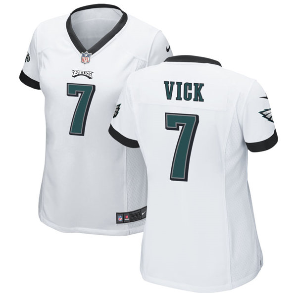 Womens Philadelphia Eagles Retired Player #7 Michael Vick Nike White Limited Jersey