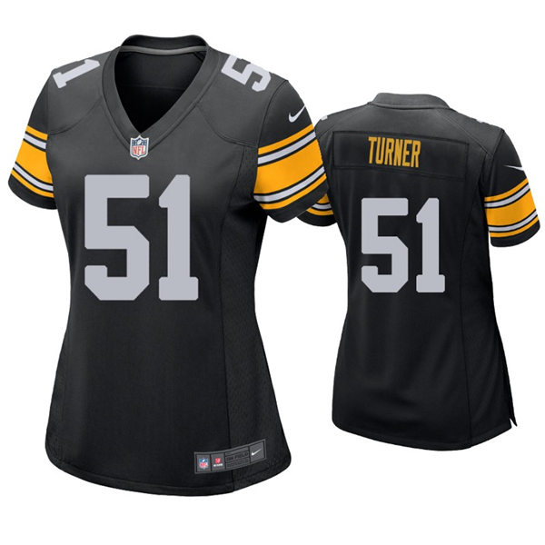 Womens Pittsburgh Steelers #51 Trai Turner Nike Black Limited Jersey