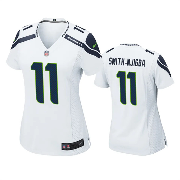 Womens Seattle Seahawks #11 Jaxon Smith-Njigba ike White Vapor Limited Jersey