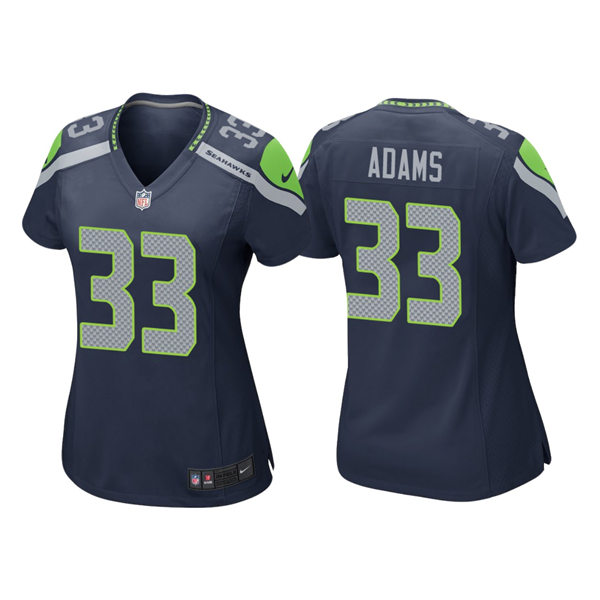 Womens Seattle Seahawks #33 Jamal Adams Nike Navy Team Color Limited Jersey