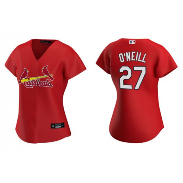 Womens St. Louis Cardinals #27 Tyler O'Neill Nike Red Alternate Cool Base Jersey
