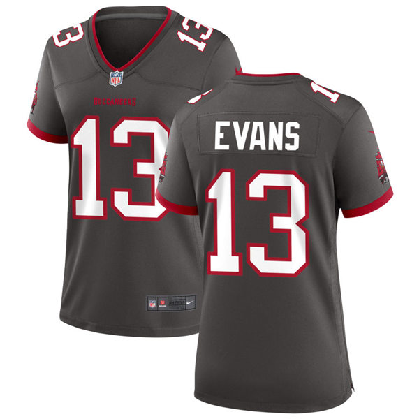Womens Tampa Bay Buccaneers #13 Mike Evans Nike Pewter Alternate Limited Jersey