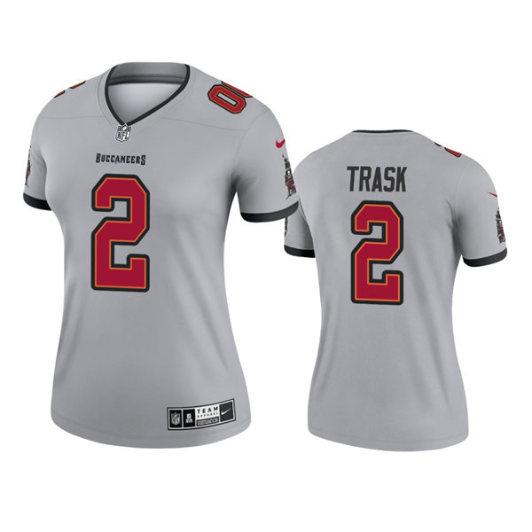 Womens Tampa Bay Buccaneers #2 Kyle Trask Nike Gray Inverted Legend Jersey