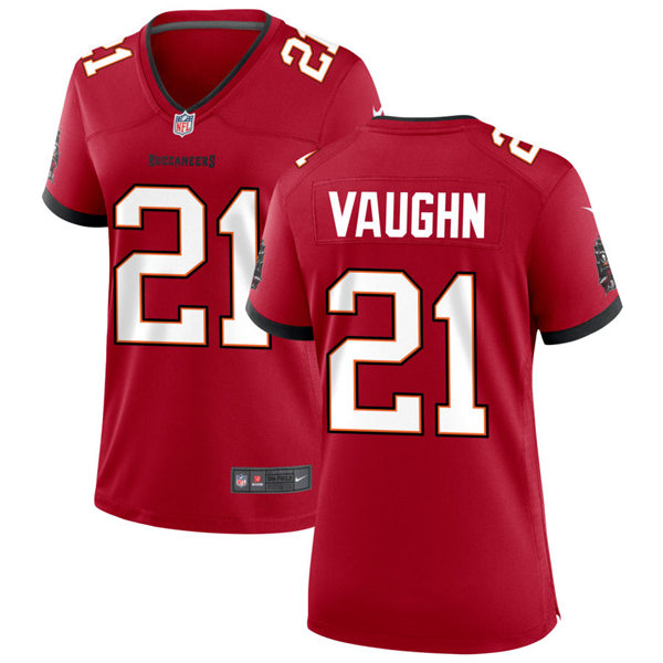 Womens Tampa Bay Buccaneers #21 Ke'Shawn Vaughn Nike Home Red Limited Jersey