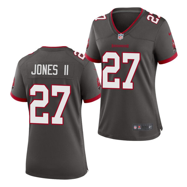 Womens Tampa Bay Buccaneers #27 Ronald Jones II Nike Pewter Alternate Limited Jersey