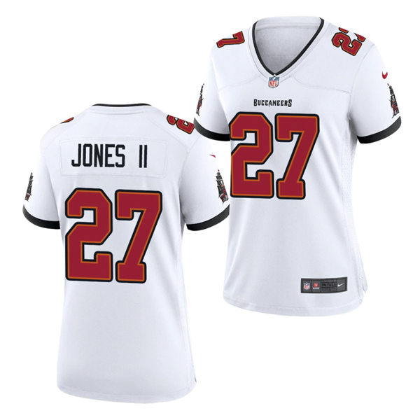 Womens Tampa Bay Buccaneers #27 Ronald Jones II Nike Road White Limited Jersey