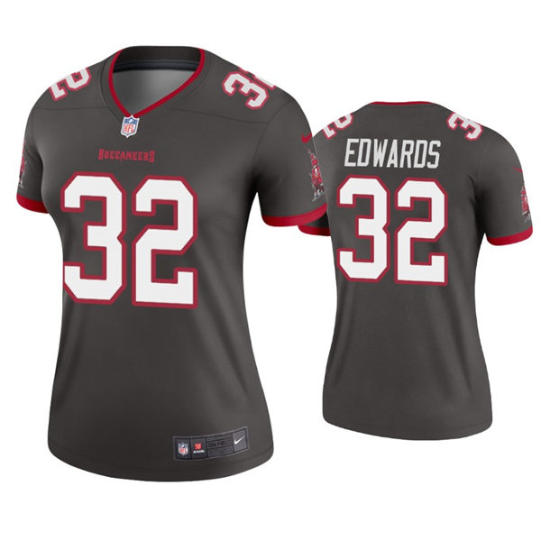 Womens Tampa Bay Buccaneers #32 Mike Edwards Nike Pewter Alternate Limited Jersey