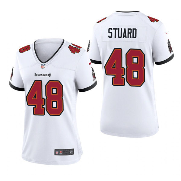 Womens Tampa Bay Buccaneers #48 Grant Stuard Nike White Limited Jersey