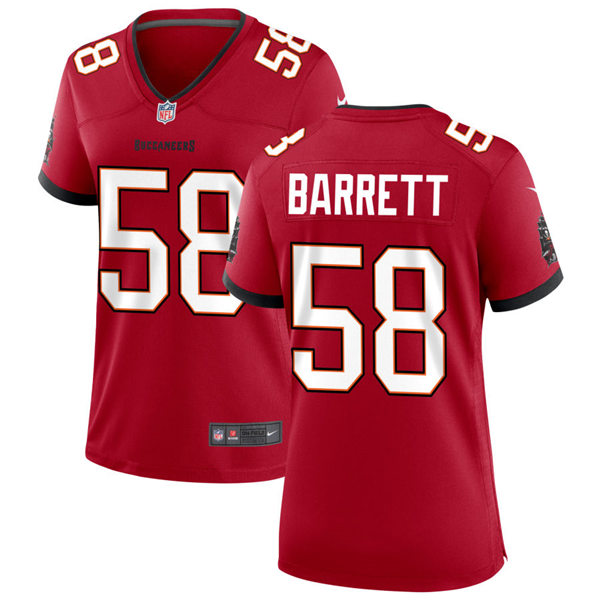 Womens Tampa Bay Buccaneers #58 Shaquil Barrett Nike Home Red Limited Jersey