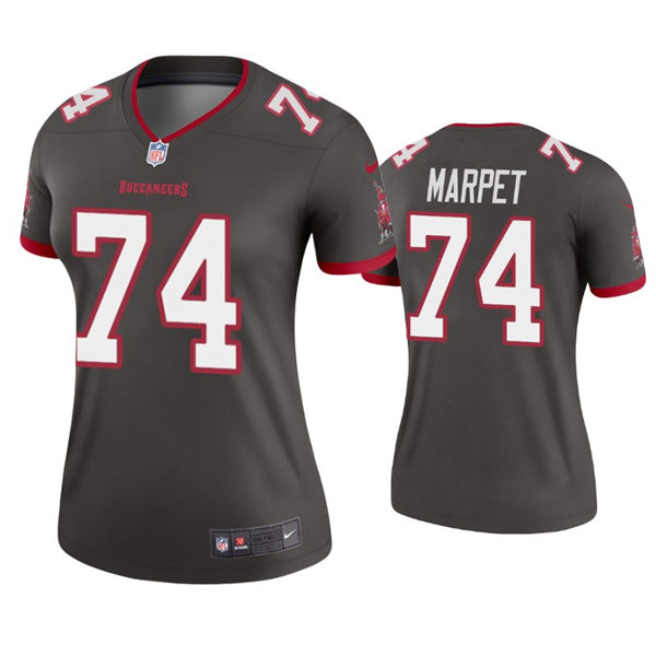 Womens Tampa Bay Buccaneers #74 Ali Marpet Nike Pewter Alternate Limited Jersey