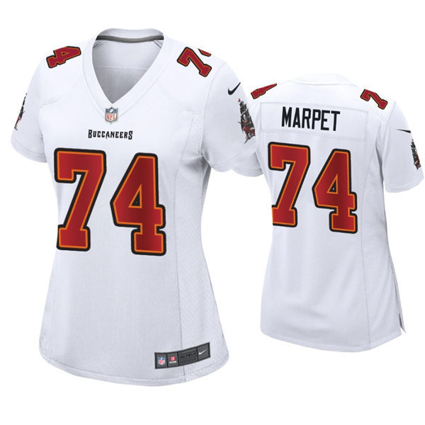 Womens Tampa Bay Buccaneers #74 Ali Marpet Nike White Limited Jersey