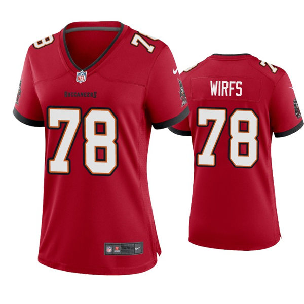 Womens Tampa Bay Buccaneers #78 Tristan Wirfs Nike Red Limited Jersey