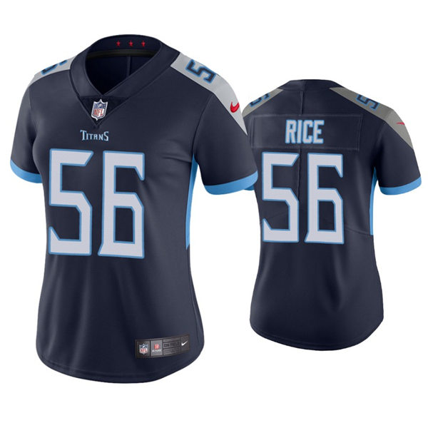 Womens Tennessee Titans #56 Monty Rice Nike Navy Limited Jersey