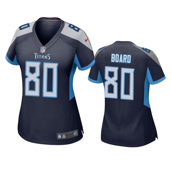 Womens Tennessee Titans #80 C.J. Board Nike Navy Limited Jersey