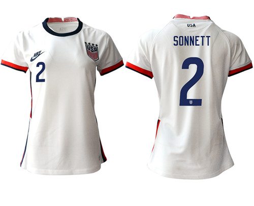 Womens USA #2 Sonnett Home Jersey