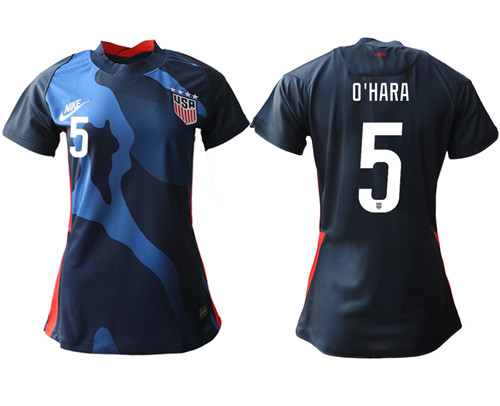 Womens USA #5 O'Hara Away Jersey
