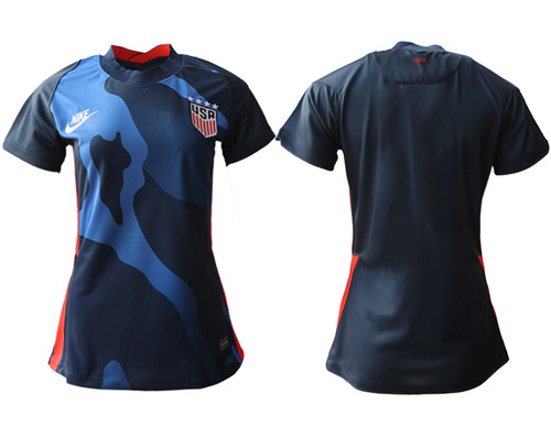 Womens USA Away Blank Jersey