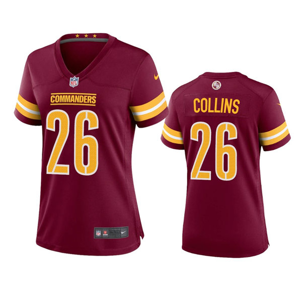Womens Washington Commanders #26 Landon Collins Burgundy Limited Jersey