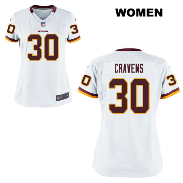 Womens Washington Redskins #30  Sua Cravens Nike White Football Jersey