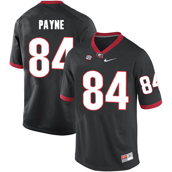 Wyatt Payne Georgia Bulldogs Men's Jersey - #84 NCAA Black Limited Home