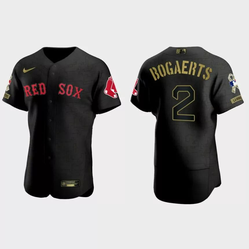 Xander Bogaerts Boston Red Sox 2021 Salute to Service Jersey – All Black