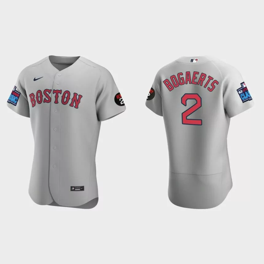 Xander Bogaerts Boston Red Sox 2022 Little League Classic Authentic Jersey – Gray