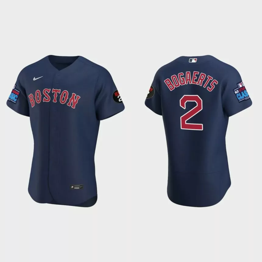 Xander Bogaerts Boston Red Sox 2022 Little League Classic Authentic Jersey – Navy