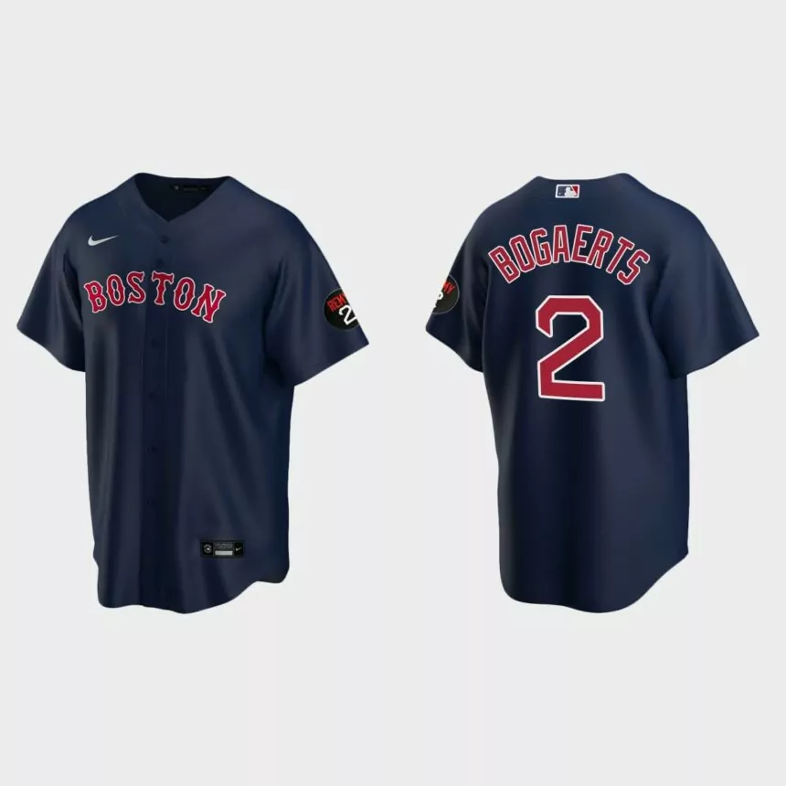 Xander Bogaerts Boston Red Sox 2022 Replica Jersey – Navy
