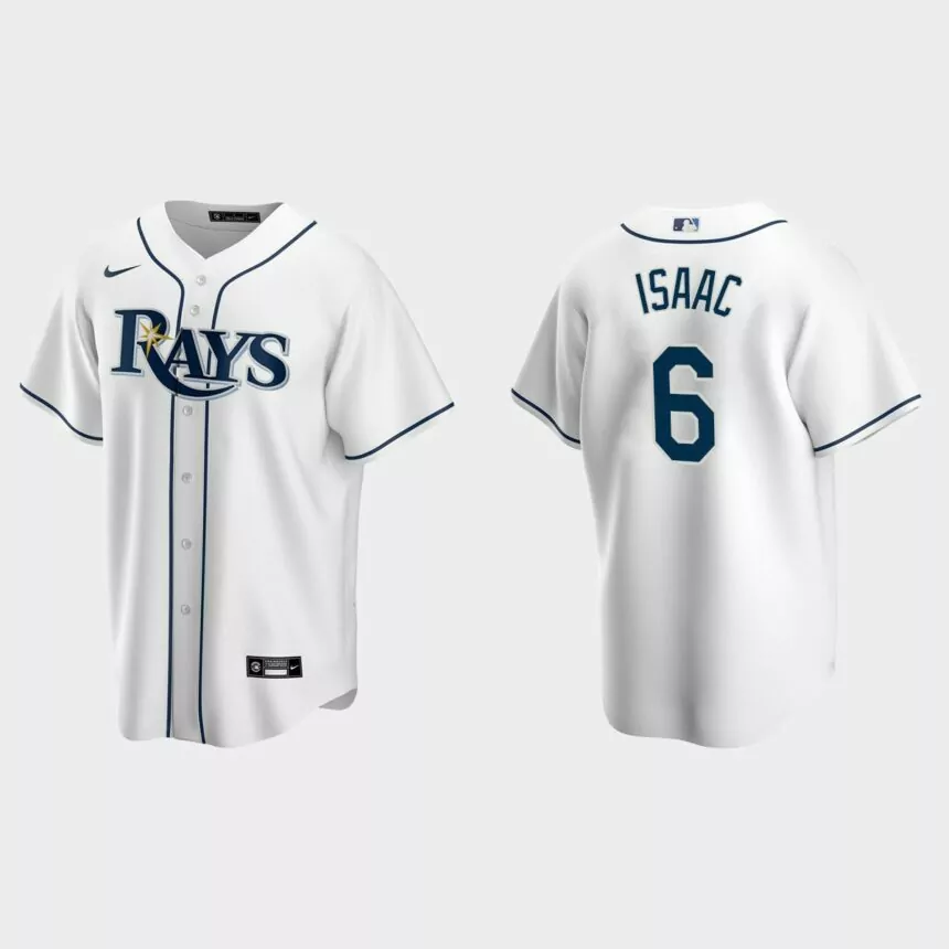 Xavier Isaac Tampa Bay Rays 2022 MLB Draft Home Replica Jersey – White
