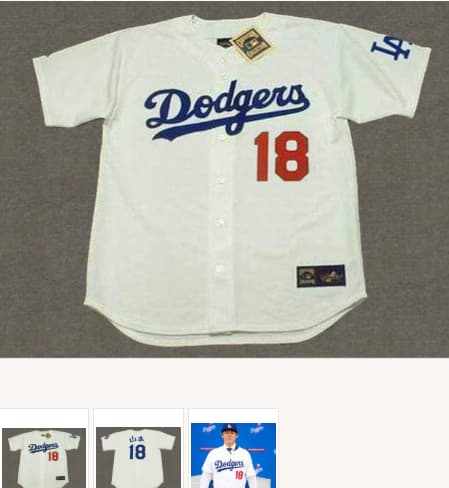 YOSHINOBU YAMAMOTO Los Angeles Dodgers Home Majestic  Japanese  Baseball Jersey
