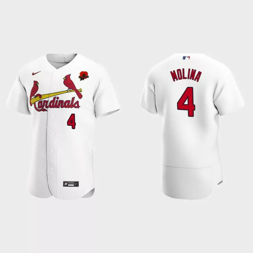 Yadier Molina St. Louis Cardinals 2021 Memorial Day Authentic Jersey – White