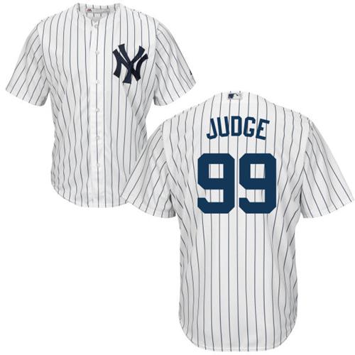 Yankees #99 Aaron Judge White Cool Base Stitched Youth MLB Jersey