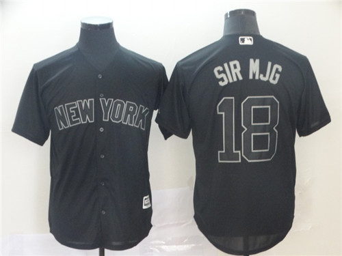 Yankees 18 Didi Gregorius Sir Mjg Black 2019 Players' Weekend Player Jersey