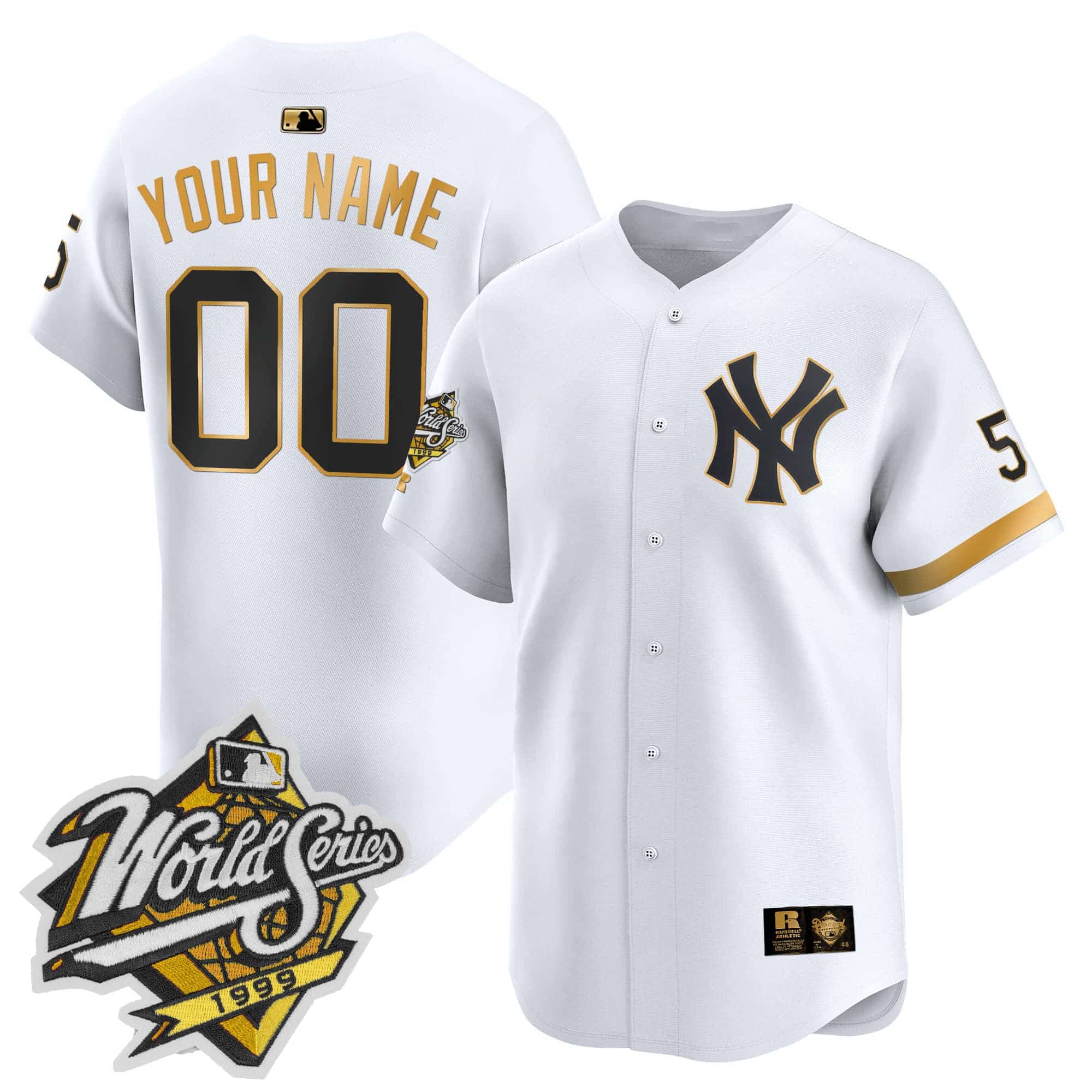 Yankees 1999 Throwback Joe DiMaggio Patch Vapor Premier Limited Custom Jersey –   All Stitched