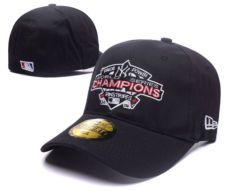 Yankees 2009 World Series Champions Black Fitted Hat DF