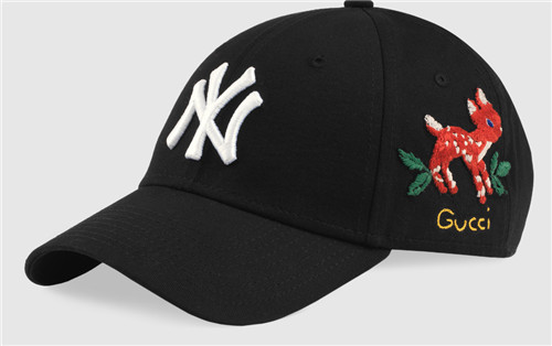 Yankees Team Logo Black Peacked Adjustable Hat TX