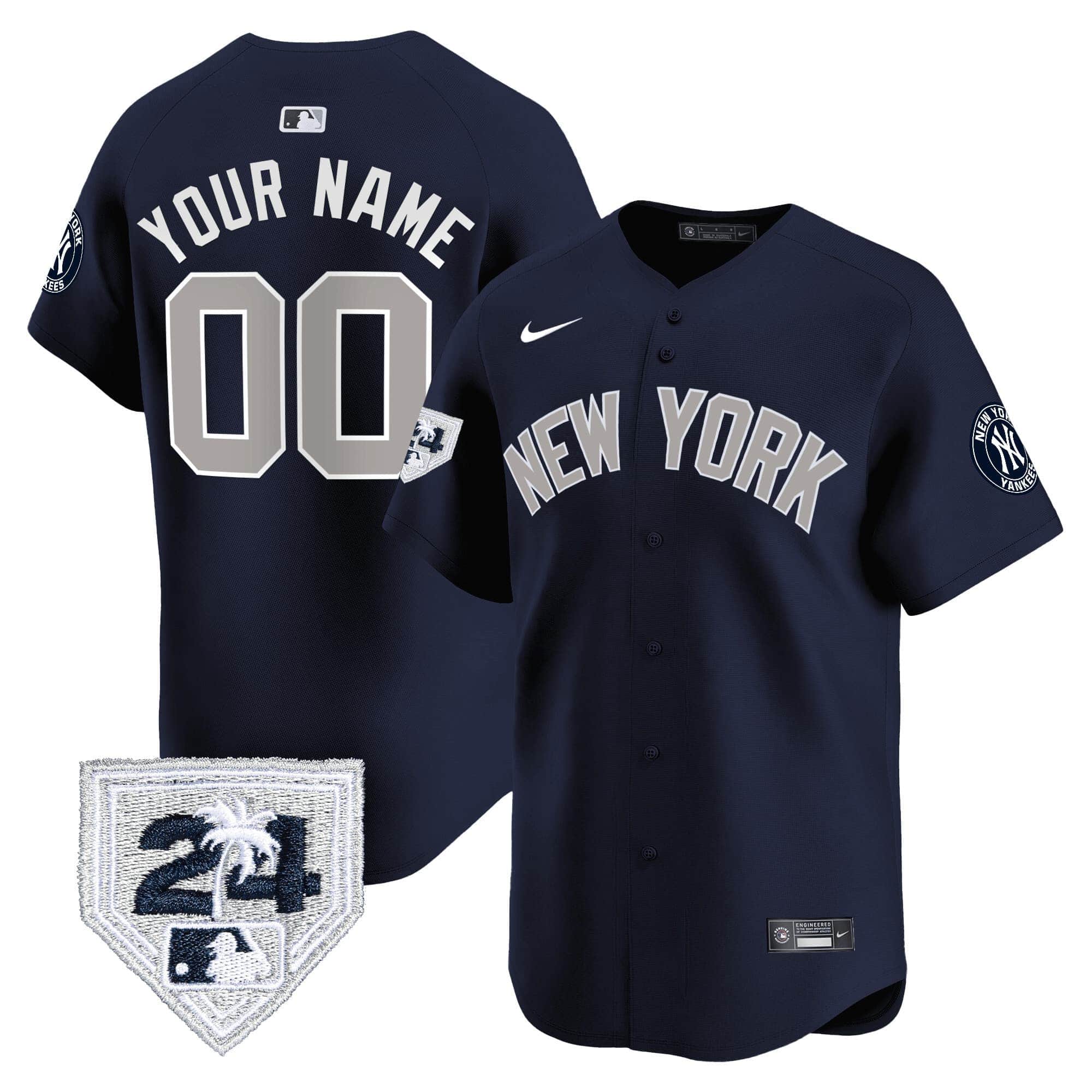 Yankees The Bronx 2024 World Series Vapor  Premier Limited Custom Jersey – All Stitched
