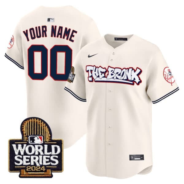 Yankees The Bronx 2024 World Series Vapor Premier Limited   Custom Jersey – All Stitched